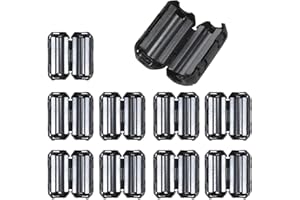 KAREN66 5mm / 7mm / 9mm / 13mm Ferrit-Ringkern 10 Stück Ferrite Ring Ferritfilter Clip Schwarz Entstörfilter Ferritkerne RFI EMI Noise Suppressor Kabel Clip (für Kabel 5mm)