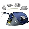 Night Cat Pop Up Tent 2 4 Person: Waterproof Camping Tent Easy Setup for Picnic Festival in Park Backyard Garden