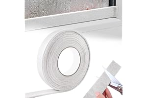 wordmouk 3cmx4m Tira Absorbente Anticondensación para Ventanas Tiras de Fieltro Anticondensación Cinta Absorbentes de Condensación Almohadillas de Fieltro Autoadhesivas para Absorber la Humedad, Beige