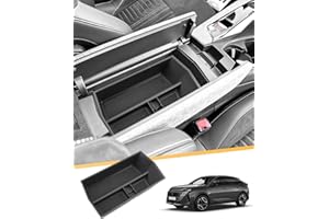 LFOTPP Compatible with Peugeot E-3008 E-5008 EV GT Allure 2024 2025 Centre Console Storage Box, E3008 P64 Armrest Organiser Tray Centre Armrest Glove Box Accessories (Black)