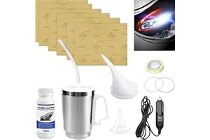 Qunbanty Rinnova Fari Auto,Lucida fari Auto,Kit Lucidatura Fari Auto,Kit di Riparazione Fari,Kit Rinnova Fari Auto,Kit Restauro Fari Automobili per Ingiallimento/Graffi/sfocatura