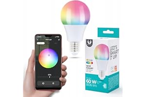 FOREVER Ampoule LED intelligente, Smart WiFi 10W avec douille E27, Réglage des couleurs RGB, Réglage de la température de couleur CCT, Compatible avec l'application Tuya Smart