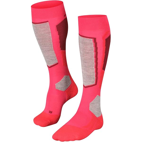 FALKE SK4 Calze Da Sci Donna - Imbottitura Leggera, Antivesciche, Traspiranti, Lana Merino - 1 Paio