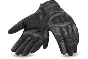 ‎GRAPELET Grapelet Motorradhandschuhe Herren,Touchscreen Handschuhe Motorrad Sommer,Vollfinger Motorrad Lederhandschuhe für Mountainbike,Motocross,Bergsteigen,Wandern