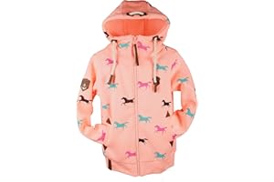 VIN TE Kinder Sweat Jacke Kapuze Fleece gefüttert Hoodie Übergangsjacke Uni Anker Pferde 92-164
