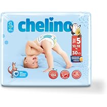 Couches Indas Chelino Mode & Love Taille XL - Lot De 27 Pièces Pour Bébés De 17 à 28 Kg - Ultra Absorbantes Et Douces