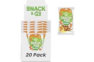 Alfano dal 1940 Mandorle Sgusciate Snack & Go 20 Pacchetti Monoporzione 30g Frutta Secca Ricca di Rame, Magnesio, Fosforo e Fonte di Calcio e Vitamina E Snack Dieta Equilibrata e Vegana
