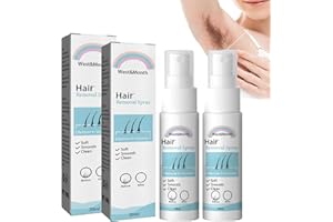 UTAPOSSIN 2Pcs Hair Remova, Haarentfernungsspray, Haarentfernungs Haarspray für den Frauen/Männer, Body Enthaarungsspray, Natürlicher schmerzloser Körperhaarentferner, für Arm, Beine, Achselhöhlen, Achselhöhle