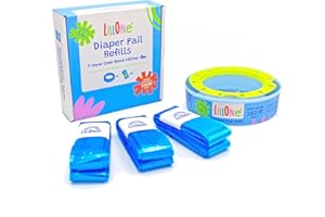 LillOne 3 Nachfüllpackungen und eine wiederverwendbare Kassette für den Windeleimer, kompatibel mit Angelcare & Litter Locker II - Beutel für das Windelentsorgungsset