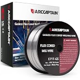 ARCCAPTIAN Welding Wire 0.8mm 1kg E71T-GS MIG for gasless welding machine MIG/MAG FLUX welding wire with T&Uuml;V certificate, D10