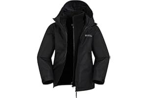 Mountain Warehouse Fell Regenjacke Kinder - 3-in-1 Jacke, atmungsaktive, wasserabweisende Wander-Regenjacke, Multifunktions- und Outdoor-Jacke für Jungen und Mädchen