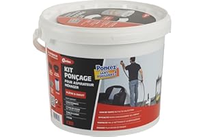 Gerlon Kit de lijado sin polvo para aspirador Menager: 1 Cale + 1 Manguera, 3 Abrasivo + 1 Sello Filtrante