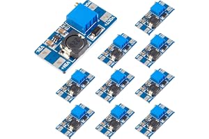 GERUI 10 stycken DC-DC step Up Boost Converter 2 V–24 V till 5 V–28 V spänningsomvandlare 2a och 5 V 9 V 12 V 28 V justerbar