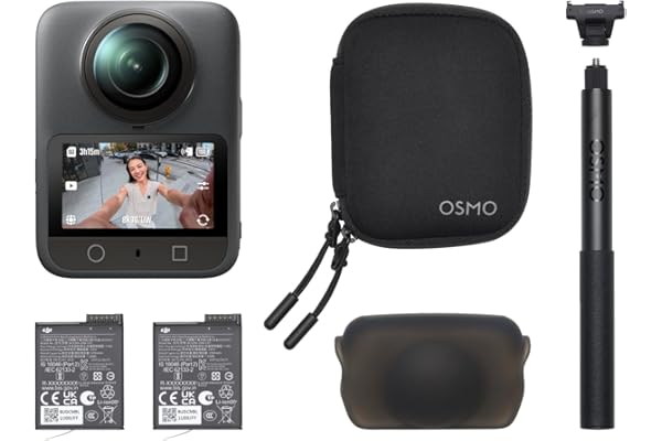 DJI Osmo 360 baspaketet, 360 actionkamera | 1-tums 360° bildbehandling, inbyggd 8K 360° video, 4K/120fps & 170° Boost-video