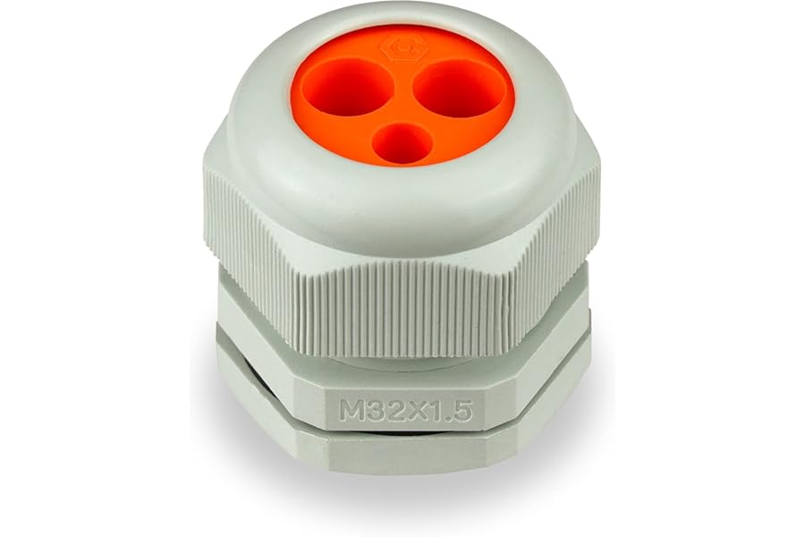32mm Nylon Tails Kit Compression Gland for Meter Tails, 18th Edition, 2 x 25, 1 x 16 mm (1)