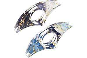 JIEYAO 2 szt. uchwyty na strony książki do czytania, estetyczne żywiczne pierścienie na kciuk, ręcznie robione błyszczące zakładki na kciuk, spersonalizowane akcesoria do czytania, otwieracz do