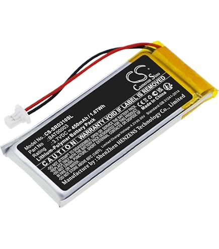 subtel, Batterie pour Casque Compatible avec Cardo Scala Rider Q2, Scala Rider Freecom 2, Scala Rider Teamset Pro (400mAh, 3.7V) Batterie de Remplacement 09D29,H452050,BAT00008