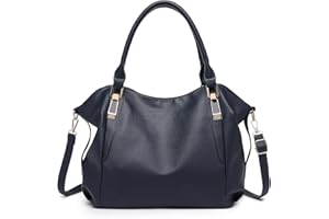 Miss Lulu Women's Tote Bag, Soft PU Leather Shoulder Bag, Fashion Large Handbag for Working Ladies, Simple Elegant for Office Travel School Library Shopping