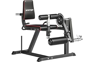 SPORTNOW Máquina de extensión de piernas, estiramiento de piernas, capacidad 120 kg, equipo multifuncional banco de pesas para gimnasio, entrenamiento de caderas, muslos y parte inferior del cuerpo