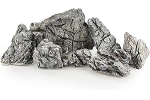TM Aquatix Pierre d'aquarium la Roche Naturel Décoration (5kg, Grey Mountian)