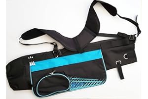 ‘XSports’ 5 inch Lightweight Dual Strap Golf Pencil Bag – Royal Blue and Black