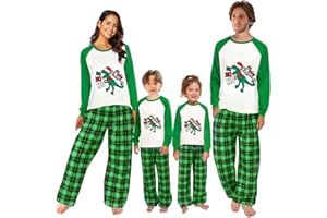 RANJIMA Weihnachten Schlafanzug Familien Set, Hirsch Weihnachts Pyjama Familie, Weihnachtselch Family Christmas Pyjamas Oberteil und Hose Zweiteiliges Set für Vater, Mutter, Kinder Weihnachten