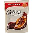 Galaxy Chocolate Minis Hazelnut Mini Chocolate Bars, Share Moments of Chocolate Pleasure with a Smooth and Silky Galaxy Chocolate Infused with Pieces of Hazelnut, 19 Bars x 237.5g