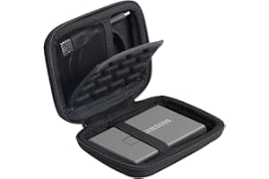‎KHANKA Khanka Stoßfeste Tache Case für Samsung T7 Touch/ T7 Portable SSD 500GB 1TB 2TB. (Für 1 SSD, Mit stoßfester Schicht)