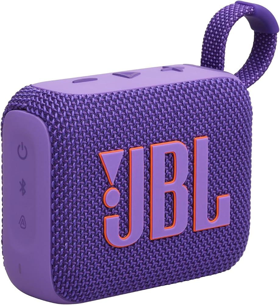 JBL Go4, Bluetooth Hoparlör, IP67, Mor | JBL Pro ses, derin bas ve çalma zamanı artırma fonksiyonu, su geçirmez ve toz geçirmez, 7 saat çalışma süresi