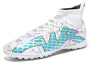 WEJIESS Jugend-Fußballschuhe Outdoor Herren-Fußballschuhe Herren High Top Fußballschuhe Jungen Turf Trainer Professionelle Fußball-Athletik-Schuhe