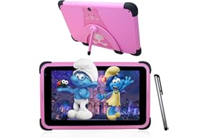 ‎WEELIKEIT weelikeit Tablet für Kinder 7 Zoll Android 11, 2 GB RAM, 32 GB ROM Lerntablett mit Stift, kindgerechte Hülle, iwawa vorinstalliert, Kindersicherung, Filme gucken, Spiele (Rosa)