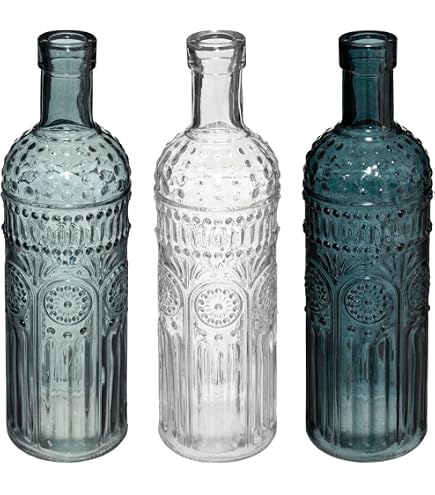 Bouteille Verre Vintage 1L Avec Bouchon Basculant - Pour Eau, Vin, Huile, Limoncello