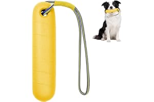 PELLINCH Giocattolo per cani, giocattolo acquatico per cani, 22 cm, giocattolo interattivo, giocattolo per cani, gioco d'acqua con corda in nylon, giocattolo per cani di taglia media, grande (giallo)