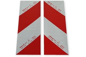 Selbstklebende Reflecto Kfz-Warnmarkierung Zuschnitte aus Orafol ORALITE 5921M in vielen Varianten (2X 141mm x 423mm)