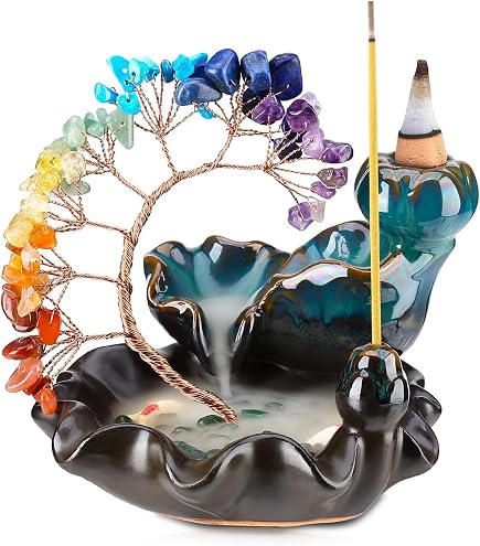 XUDREZ Porta Incenso In Ceramica A Forma Di Foglia Di Loto Con Drago, Bruciatore Per Coni E Bastoncini, Decorazione Zen Per Meditazione - 2