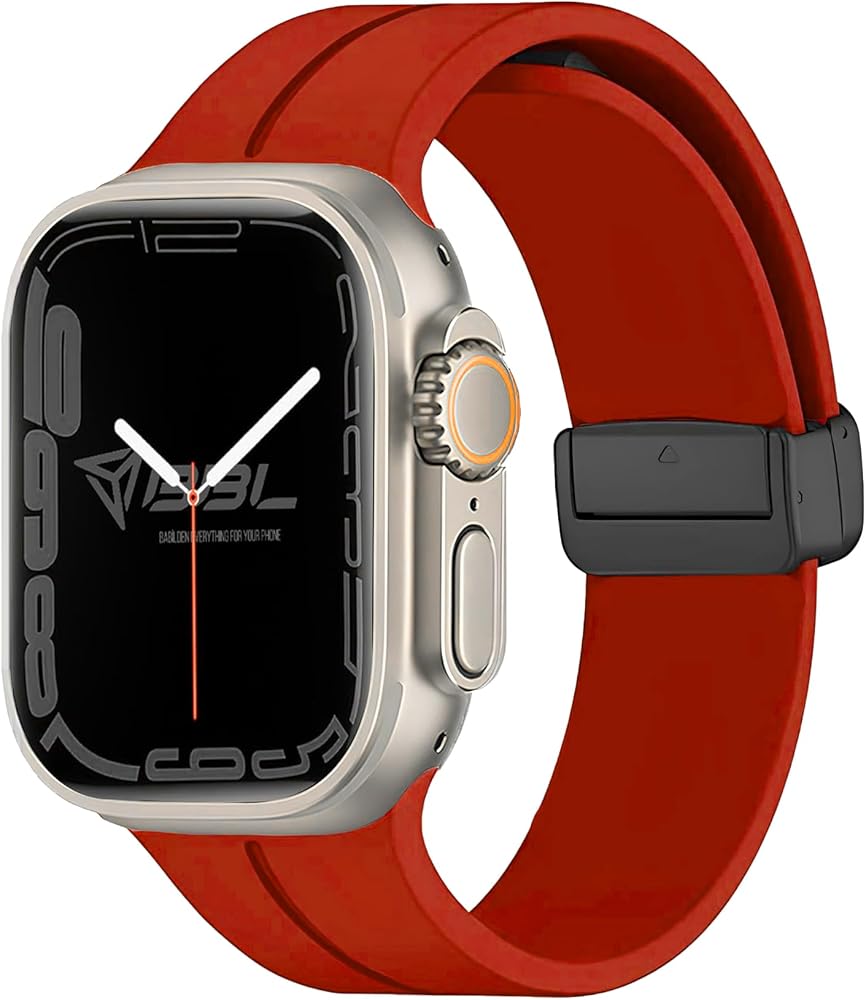 Babilden Apple Watch Series SE/11/10/9/8/7/6/5/4/3 ile Uyumlu Silikon Kordon (BBL84)