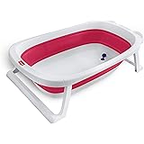Luv Lap Splash 2 in 1 Folding Baby Bath tub cum Baby Bather with Temperature Sensitive Plug & Anti Slip base, for newborn to 