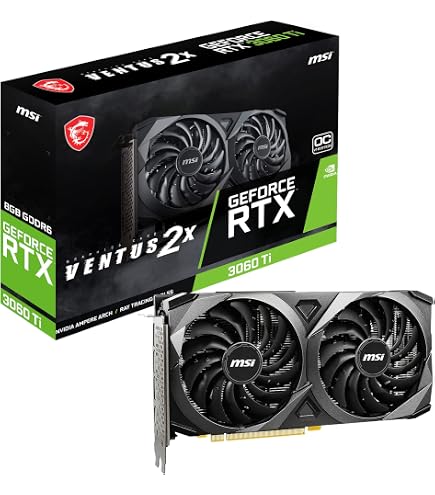MSI GeForce RTX 3060 Ti GAMING X 8G LHR Gaming Graphics Card - 8GB