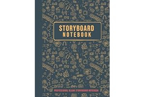 Professional Blank Storyboard Notebook: Planner Sketch Book for Animators, Directors, Film Makers, Previs Artist, Cinematographer & TV Producers