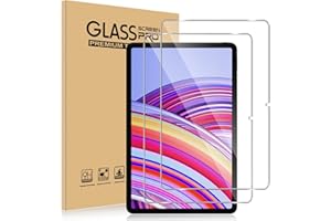 ELYCO Verre Trempé pour Redmi Pad 2 Pro/Redmi Pad Pro 4G/5G/Xiaomi POCO Pad/POCO PAD M1, 2 Pièces Film de Protection Écran, 9H Dureté Anti Rayures, Sans Bulles Anti-Huile, HD Film Protection Décran