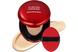 LOPHE Cushion Foundation, Feuchtigkeitsspendende CC Cream, Skin Cushion Leichter, Langanhaltender, Concealer Sogar Hautton Basis, #02