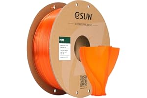 ‎ESUN eSUN filament do drukarki 3D PETG, filament PETG 1,75 mm, dokładność wymiarów +/- 0,05 mm, 2,2 funta (1 kg), szpula, filament 3D do drukarek 3D