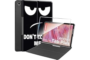 ROJEUINN Hülle für Lenovo Tab Plus 11.5'' (2024) Tablette Case Cover +1 Stücks Schutzglas Schutzfolie,Ultra Schlank Superleicht Dreifach Falt Klapp Schutzhülle Case -große Augen