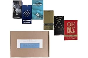 ‎JAMEITOP jameitop® Trend Düfte Set: 6 X Parfüm für Herren 15 ML (4-6 verschiedene) jedes einzeln verpackt mit Spray Kopf in Box mit Motivationsspruch