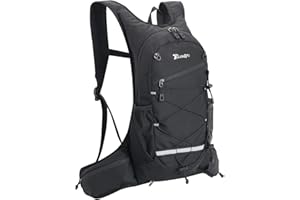 Fistcale Lightweight Breathable Bike Backpack, 8L Foldable Running Daypack, Functional Gift for Men & Women Daily Commutes, Cycling, Jogging, Hiking