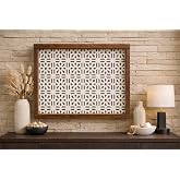 EyluX Shop Duvara Asılabilir Sigorta ve Modem Saklama Kutusu, Ahşap, Kahverengi, 30x40 cm, Derinlik 10 cm