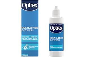 Optrex Multi Action, Eye Wash, 100 ml, for Gentle and Effective Relief, Itchy, Irritated, Tired, Uncomfortable Eyes, Easy to Use,