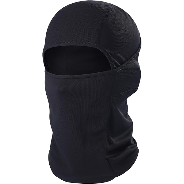 MIVAIUN 2 Pack 2-Hole Balaclava – Lightweight Black Ski Mask For Skiing, Cycling, Motorcycling