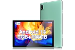 DOOGEE U10 Tablet 10 Pollici Android 13 9GB RAM + 128GB ROM/TF 1TB Quad-Core 2.0 GHz, Tablet Google GMS | Bluetooth 5.0 | WiFi-6 | 5060mAh | 1280 * 800 | 5MP+8MP Tablet PC, TÜV Rheinland, Grigio