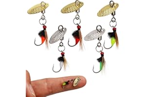 ‎DOVESUN Dovesun Fliegenfischen Köder Angelköder Fliegenfischen Fliegen zum Nassfischen Fliegen zum Fischen Köder mit Angeln Spinner für Bass Sonnenbarsch, Hecht